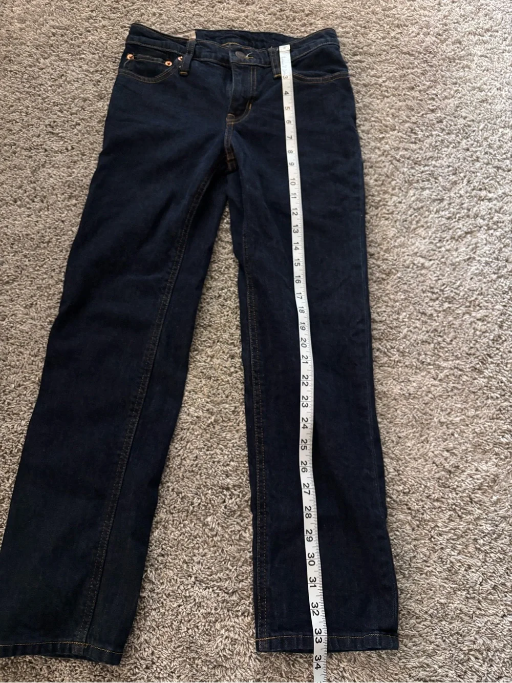 Polo Ralph Lauren Slim Dark Blue Jeans Preppy Kids Boys Size 12